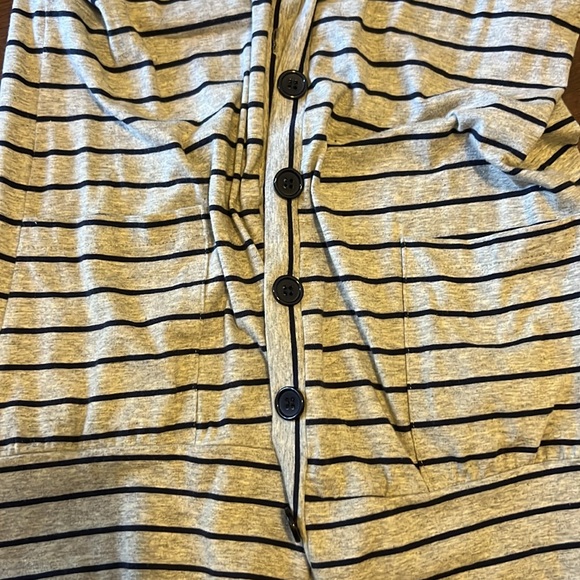 Button Down Stripe Cardigan - Picture 3 of 3